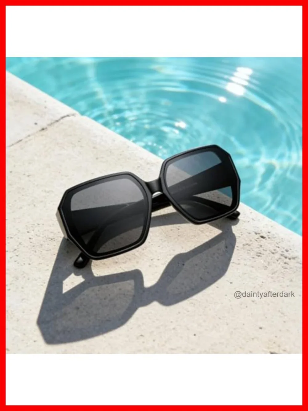 Oversized Square Sunglasses Women Trendy Fashion UV400 Protection Retro Shades
